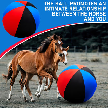 30inch Giant Herding Ball with Cover Anti Burst Ball Please Watch VCR for How to Inflation Horse