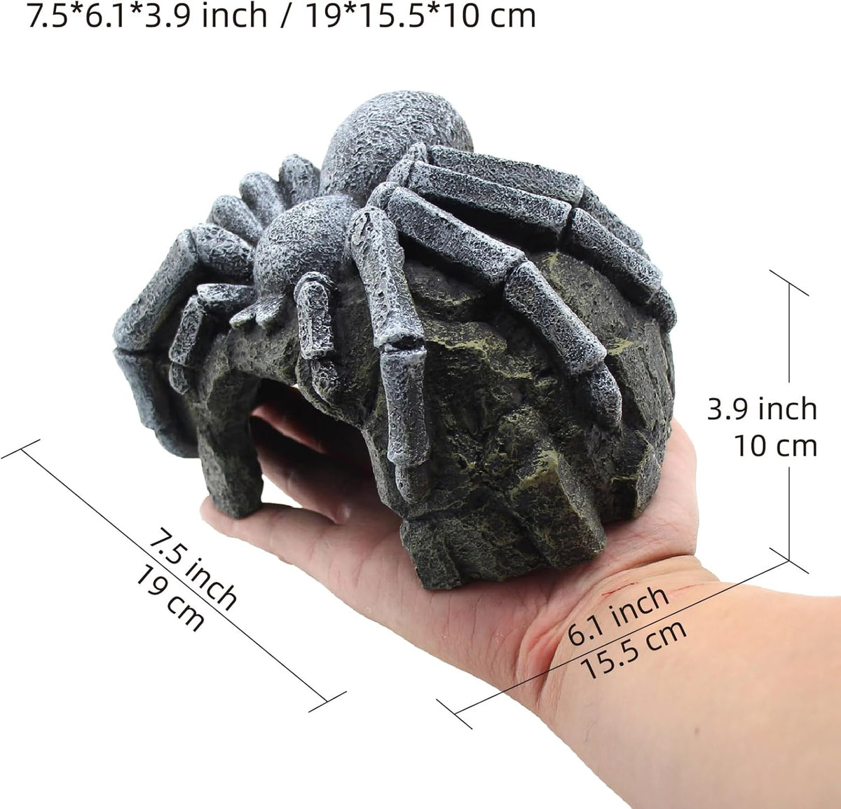 Reptile Rock Cave Hideouts Terrarium Habitat Decor Gecko Tank Accessories for Fish, Reptiles