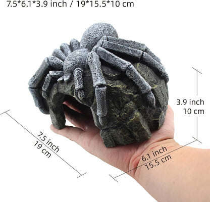 Reptile Rock Cave Hideouts Terrarium Habitat Decor Gecko Tank Accessories for Fish, Reptiles