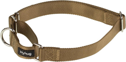 Hyhug Pets Premium Upgraded Heavy Duty Nylon Anti-Escape Martingale Collar for Boy and Girl Dogs