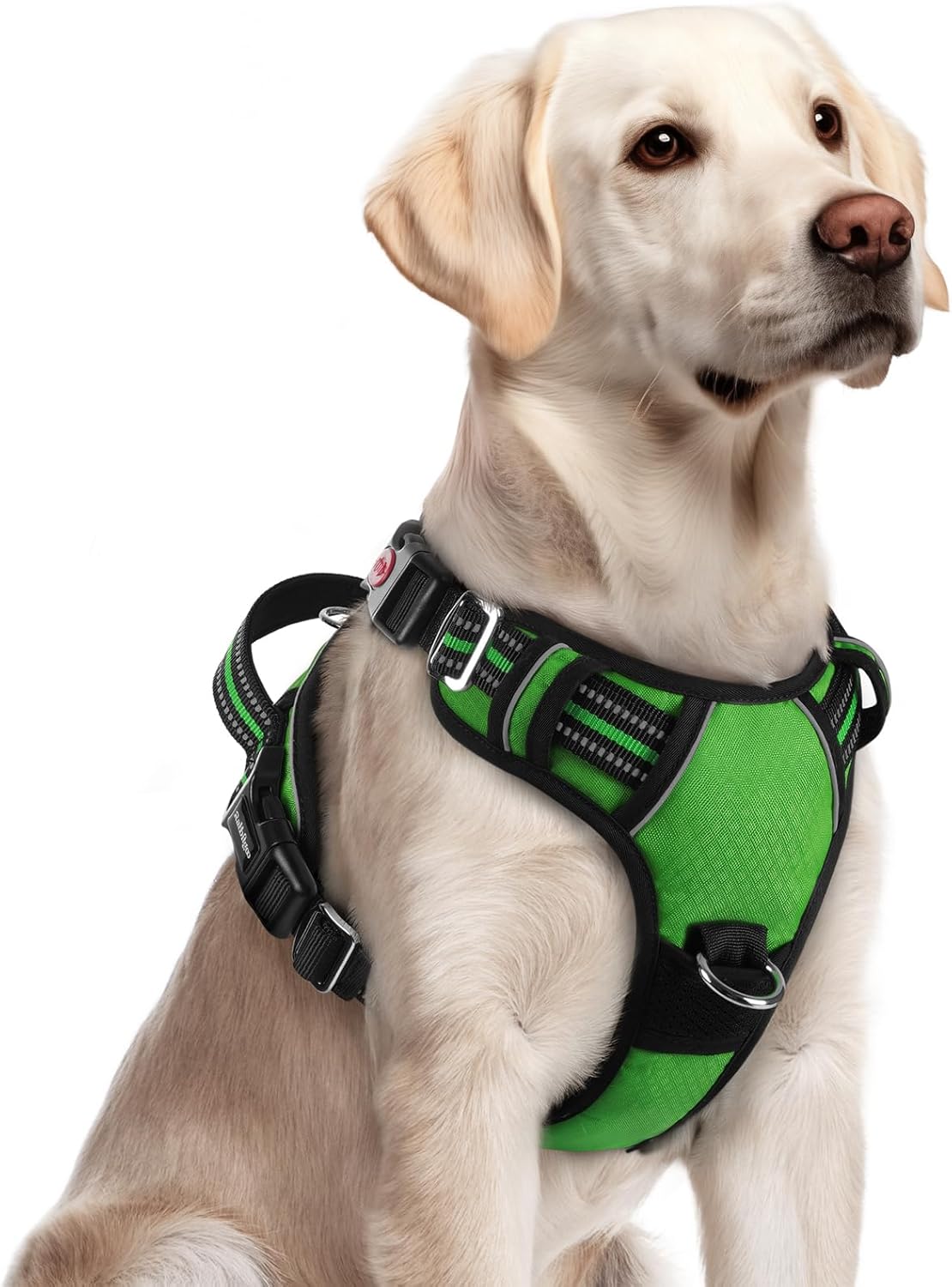 rabbitgoo Dog Harness for Large Dogs, No Pull Pet Vest with 3 Buckles, Adjustable Soft Padded Pet