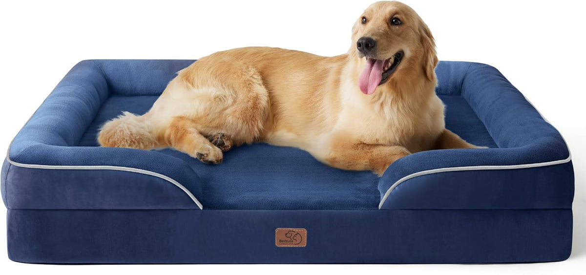 Bedsure XL Plus Orthopedic Dog Bed for Extra Large Dogs - Washable XLarge Dog Cat Bed Waterproof