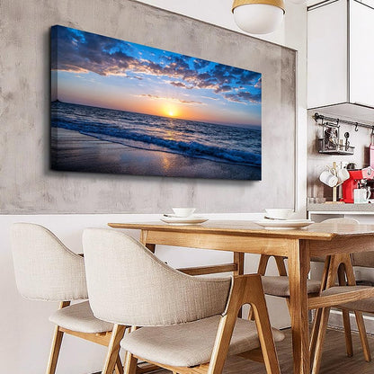 Lapremoly Large Canvas Wall Art For Living Room farmhouse Wall Decor For Office Ocean Wave Wall