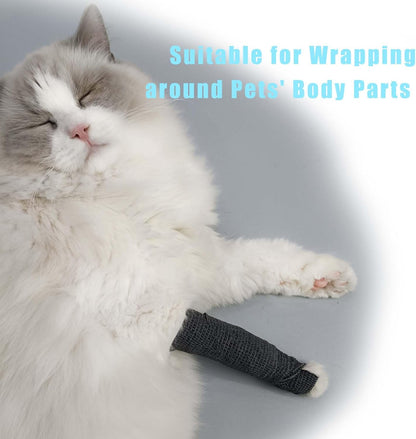 Self Adhesive Tape Wrap- 6 Rolls,Non-Woven Self Adherent Vet Wrap Tape,2in x 5Yard | Cohesive