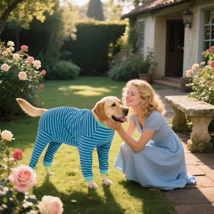 Yeapeeto Dog Onesie Surgery Recovery Suit for Large Medium Bodysuit Dogs Pajamas PJS Full Body for