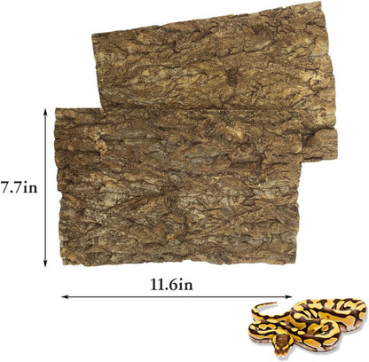 BNOSDM Reptile Cork Bark Tank Background Lizard Terrarium Wall Decor for Bearded Dragon Frog