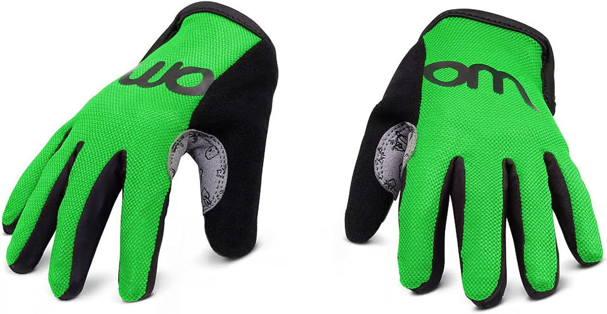woom TENS Bike Gloves, Child’s & Youth Bicycle Full Finger Protection with Grip for Road Cycling &