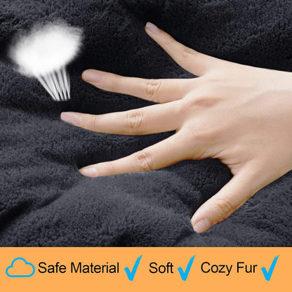 Ultra Soft Dog Bed & Kennel Pad for Large Dogs - Washable & Anti-Slip, Fits Metal Crates, Cozy