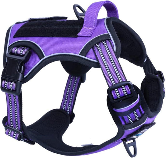 BUMBIN Tactical Dog Harness for Medium Dogs No Pull, Famous TIK Tok No Pull Puppy Harness, Fit