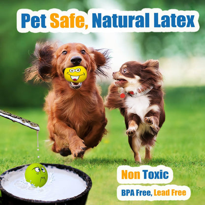 Latex Dog Squeaky Toys Rubber Soft Dog Toys Chewing Squeaky Toy Fetch Play Balls Toy for Puppy
