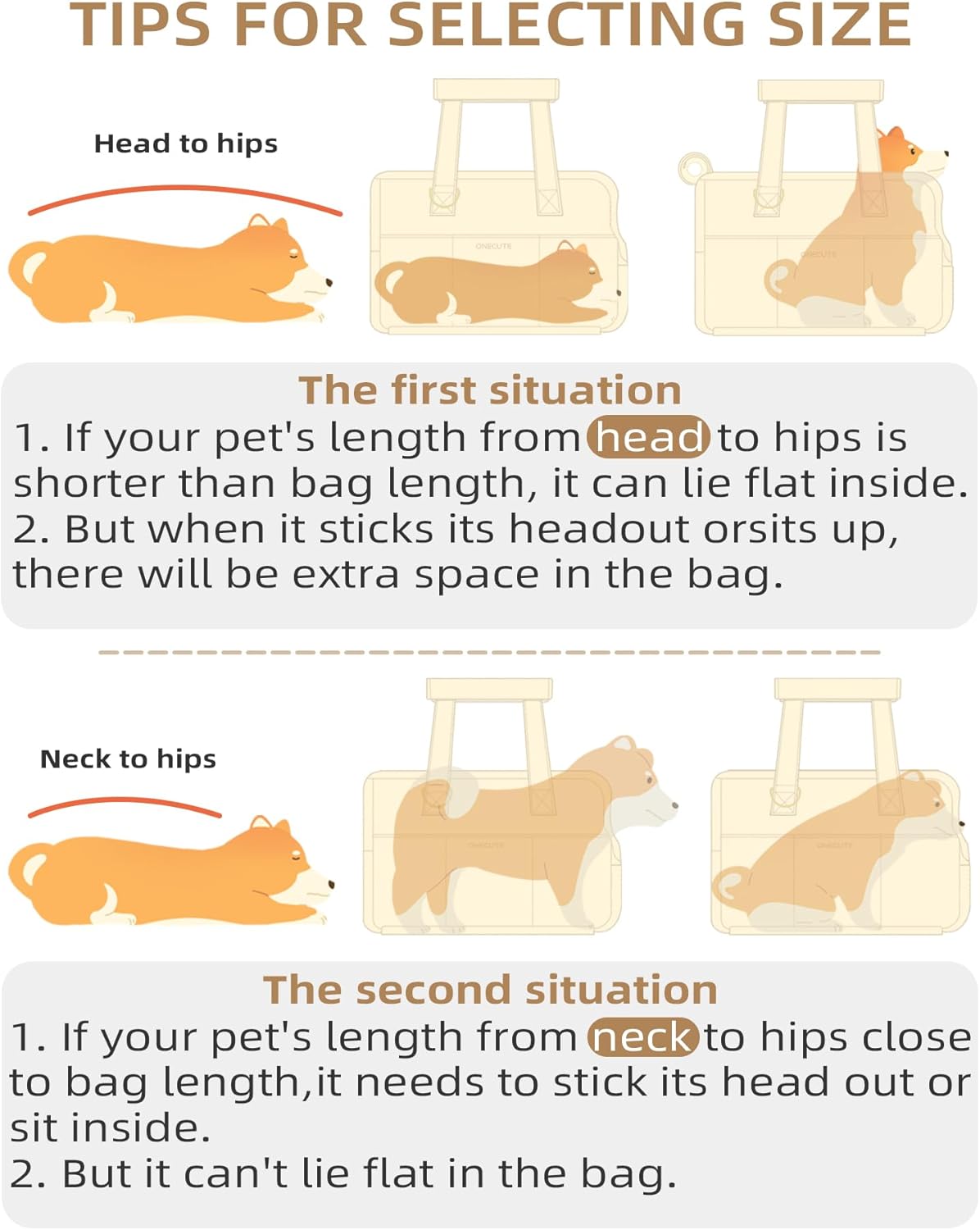Dog Purse Carrier for Small Dogs Rabbit cat with Large Pockets, Cotton Bag, Dog Carrier Soft Sided