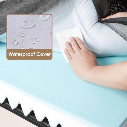EHEYCIGA Orthopedic Dog Bed for Medium Dogs, Waterproof Memory Foam Medium Pet Beds with Sides