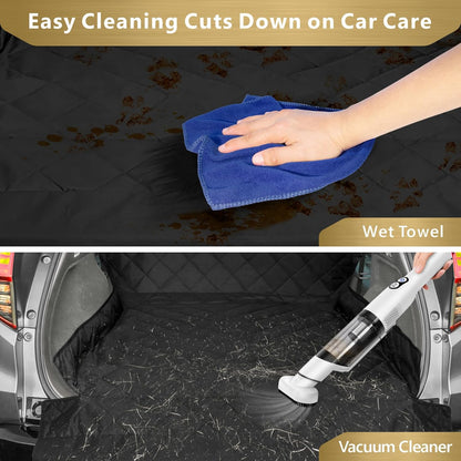 F-color SUV Cargo Liner for Dogs, Water Resistant Pet Cover Dog Seat Mat SUVs Sedans Vans with