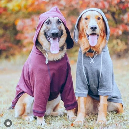Blueberry Pet Essentials Hoodie – 26″ Cotton‑Blend Sweatshirt with Hood, Burgundy Red