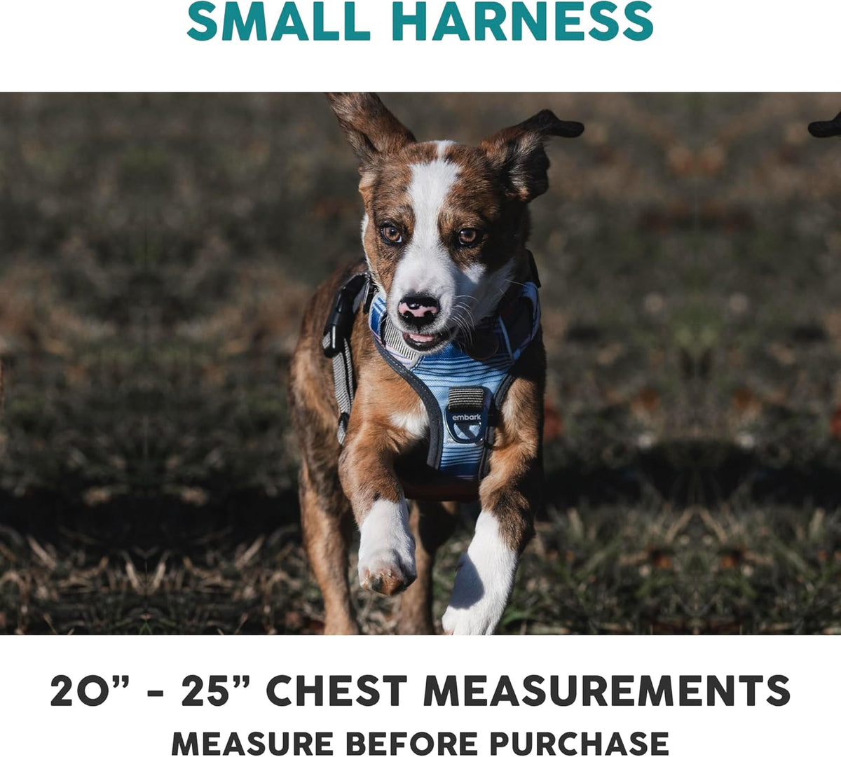 Embark Adventure Dog Harness, Reflective Trim No Pull Dog Harnesses for Small Sized Dogs - Military