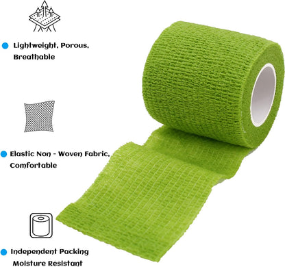 36 Rolls Elastic Self Adhesive Bandage Wrap 2 Inch, Breathable Non Woven Cohesive Bandage, Vet Wrap