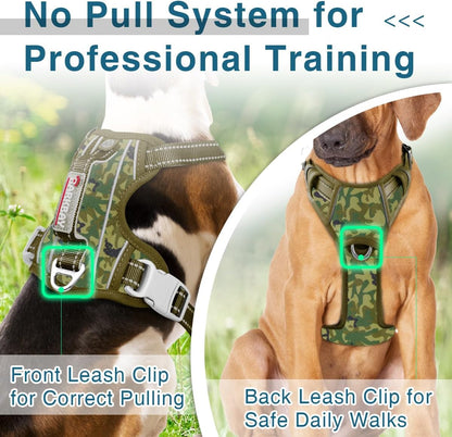 BARKBAY Dog Harness No Pull with ID Tag Pocket - Heavy Duty, Reflective, Easy Control for Large