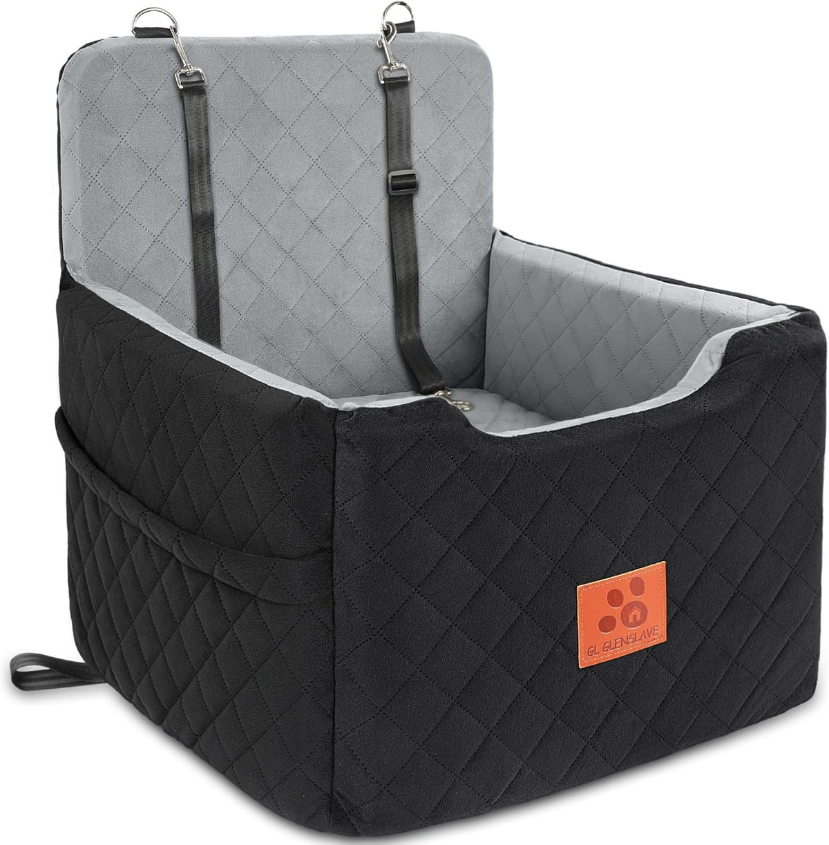 Dog Car Seat for Small/Medium Dogs Under 35lbs,Memory Foam Dog Booster Seats,Detachable and