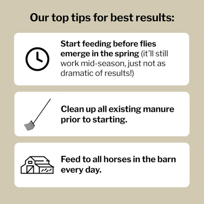 Formula 707 MultiFly Feed-Thru Fly Control Pellets for Horses - Palatable & Safe Fly Population