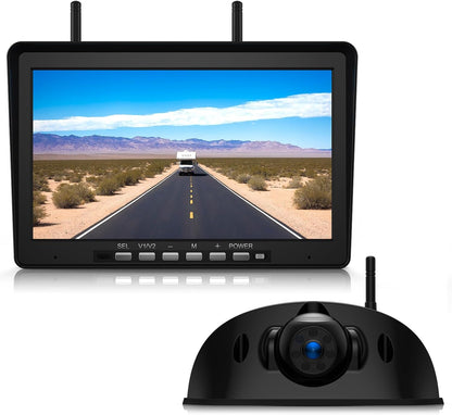 10.1" RV Backup Camera Wireless System Plug and Play, Pre-Wired for Furrion RV Trailer Camper