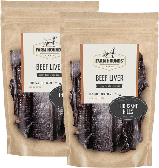 Farm Hounds - Beef Liver - Premium Natural Beef Liver Jerky For Dogs - Made From 100% Humanely