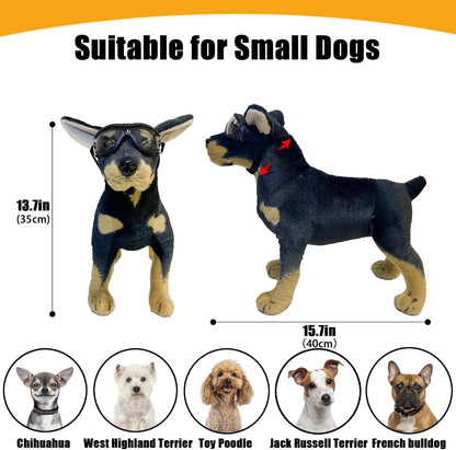 Dog Goggles Small Breed Dog Sunglasses with Adjustable for UV Protection Eyewear Doggy Doggie Puppy