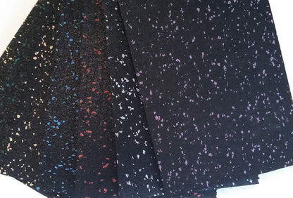American Floor Mats 1/4in (7mm) Thick 10% Red 4' x 15' Heavy Duty Rubber Rolls, Protective Exercise