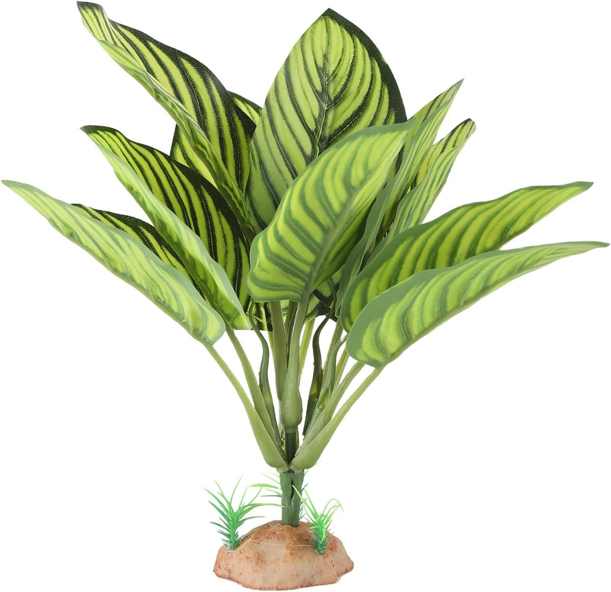 IBWell Reptile Terrarium Plants - Tortoise Habitat Accessories, Artificial Spider Plant for Gecko