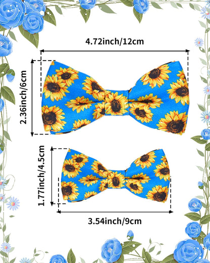 PET SHOW 10 Pack Big Dog Bow Ties for Large Medium Dogs Sliding Collar Attachments Daily Bowties