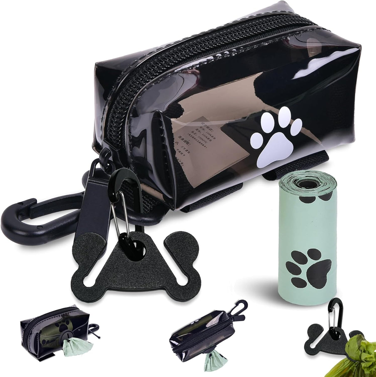 Dog Waste Bag Dispenser Poop Bag Dispenser for Leash Accessory dog Poop Bag Holders Fits Dog Leash