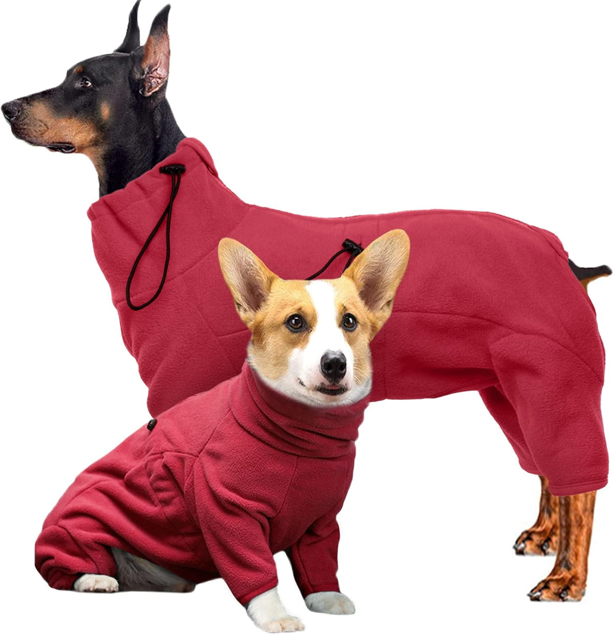 ROZKITCH Small Dog Winter Coat, Pet Windproof Warm Cold Weather Jacket Vest Cozy Jumpsuit Apparel