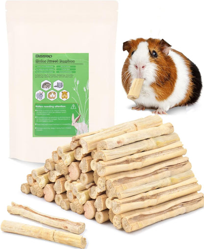Bissap Sweet Bamboo Chew Sticks for Rabbits 1000g/2.2Ib, Bunny Chew Sticks for Rabbits Hamster