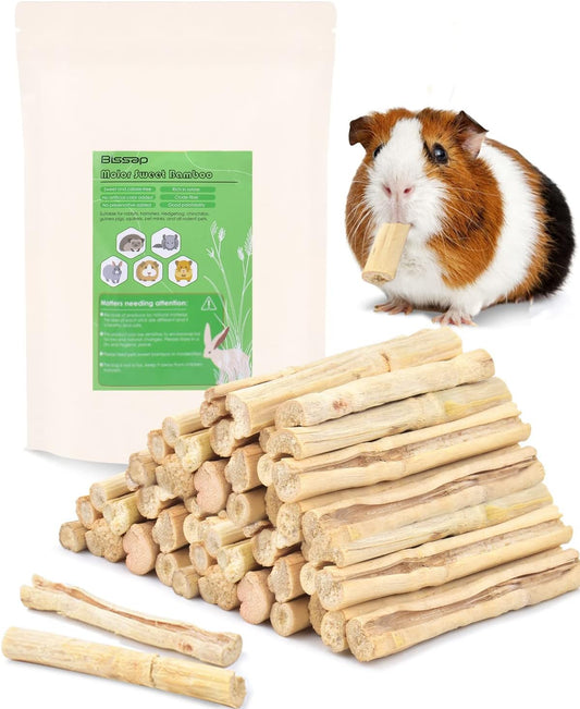 Bissap Sweet Bamboo Chew Sticks for Rabbits 1000g/2.2Ib, Bunny Chew Sticks for Rabbits Hamster