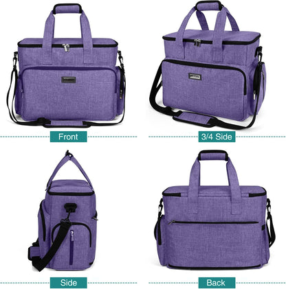 BAGLHER Dog Travel Bag, Airline Approved Pet Tote Organizer with Multi-Function Pockets, 2 X Food