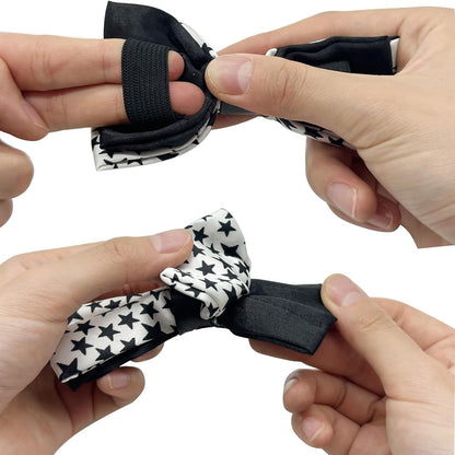 10 PCS Dogs Collar Elastic Attachment Bow Ties for Small Medium Large Pet/Cats Puppies Collar