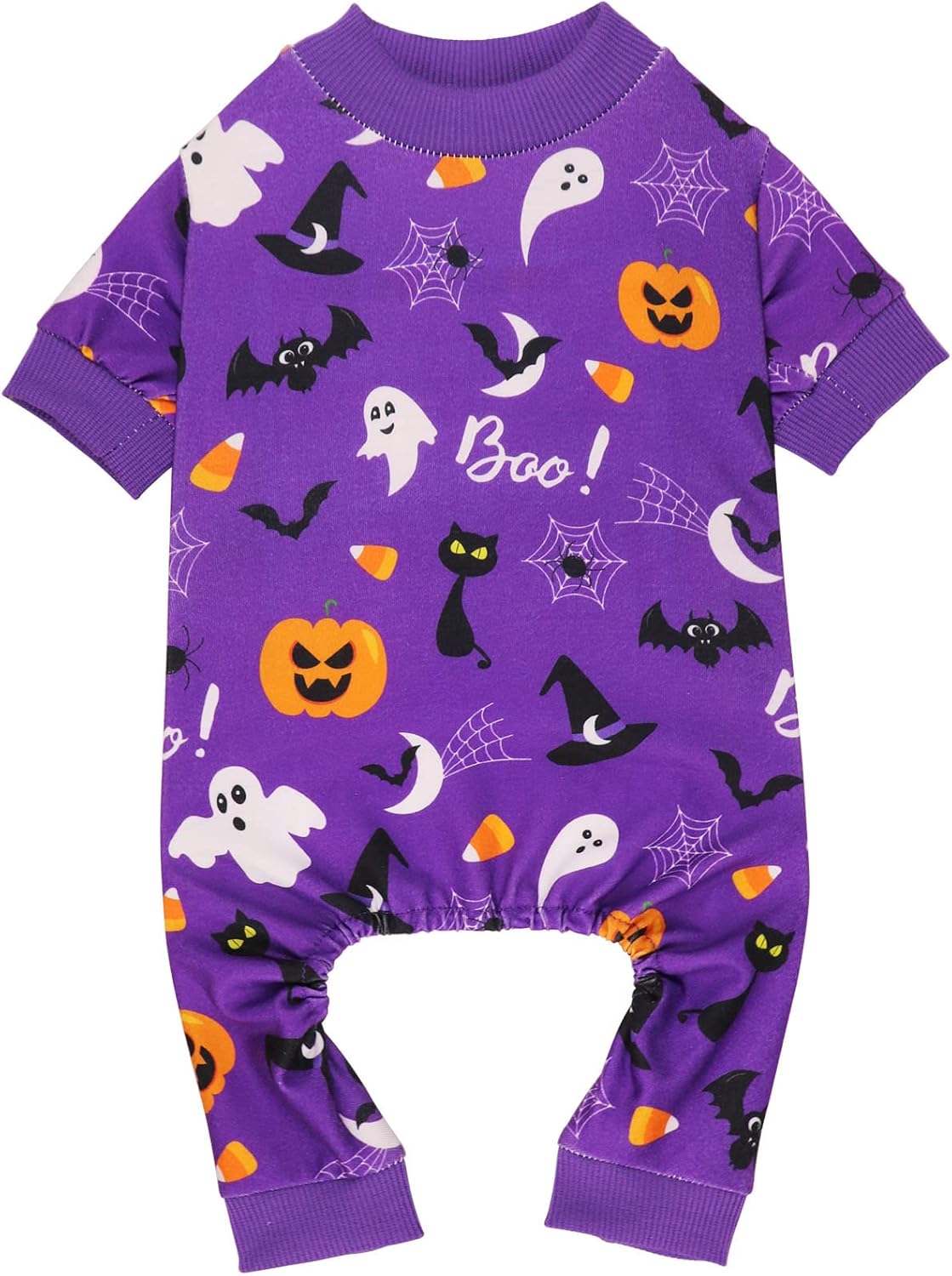 Dog Halloween Pajamas Dog Costumes Pjs Stretchy Funny Pet Costumes Clothes Outfit Pajamas for Large