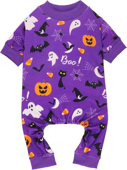 Dog Halloween Pajamas Dog Costumes Pjs Stretchy Funny Pet Costumes Clothes Outfit Pajamas for Large