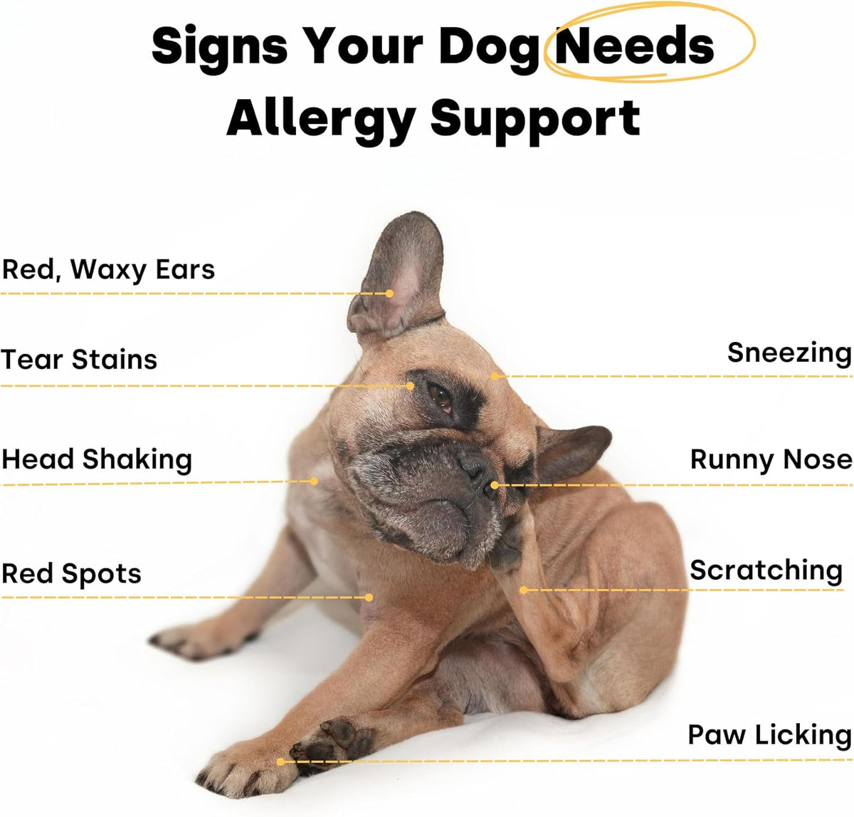 Kayode Itch & Allergy - Natural Dog Allergy Chews with Advanced Itch Relief. Premium Colostrum &