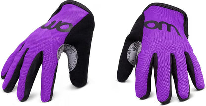 woom TENS Bike Gloves, Child’s & Youth Bicycle Full Finger Protection with Grip for Road Cycling &