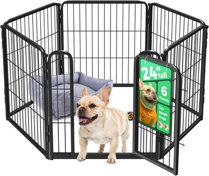 FXW Homeplus Unleashed Indoor Dog Playpen - Stress-Free and Safe Play, Heavy Duty 24 Inch 6 Wire