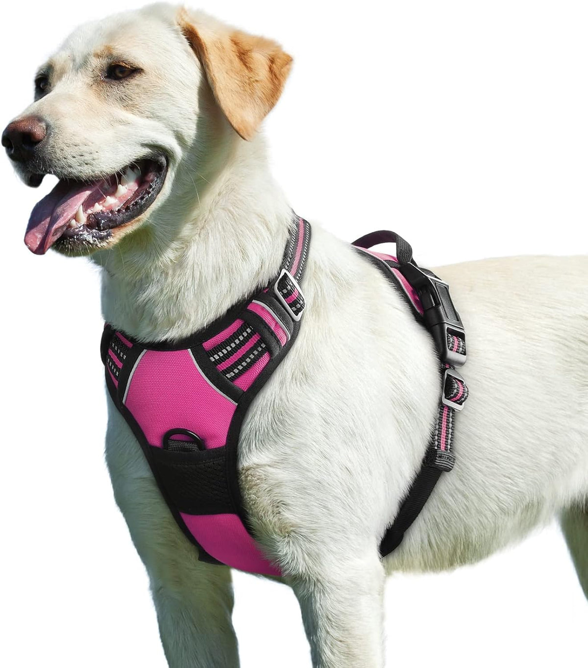 Eagloo Dog Harness for Large Dogs, No Pull Service Vest with Reflective Strips and Control Handle