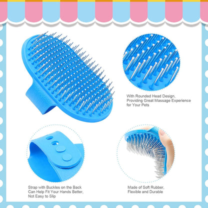 Rabbit Grooming Kit, Rabbit Brush for Shedding with Bunny Nail Clipper, Rabbit Nail Trimmers with