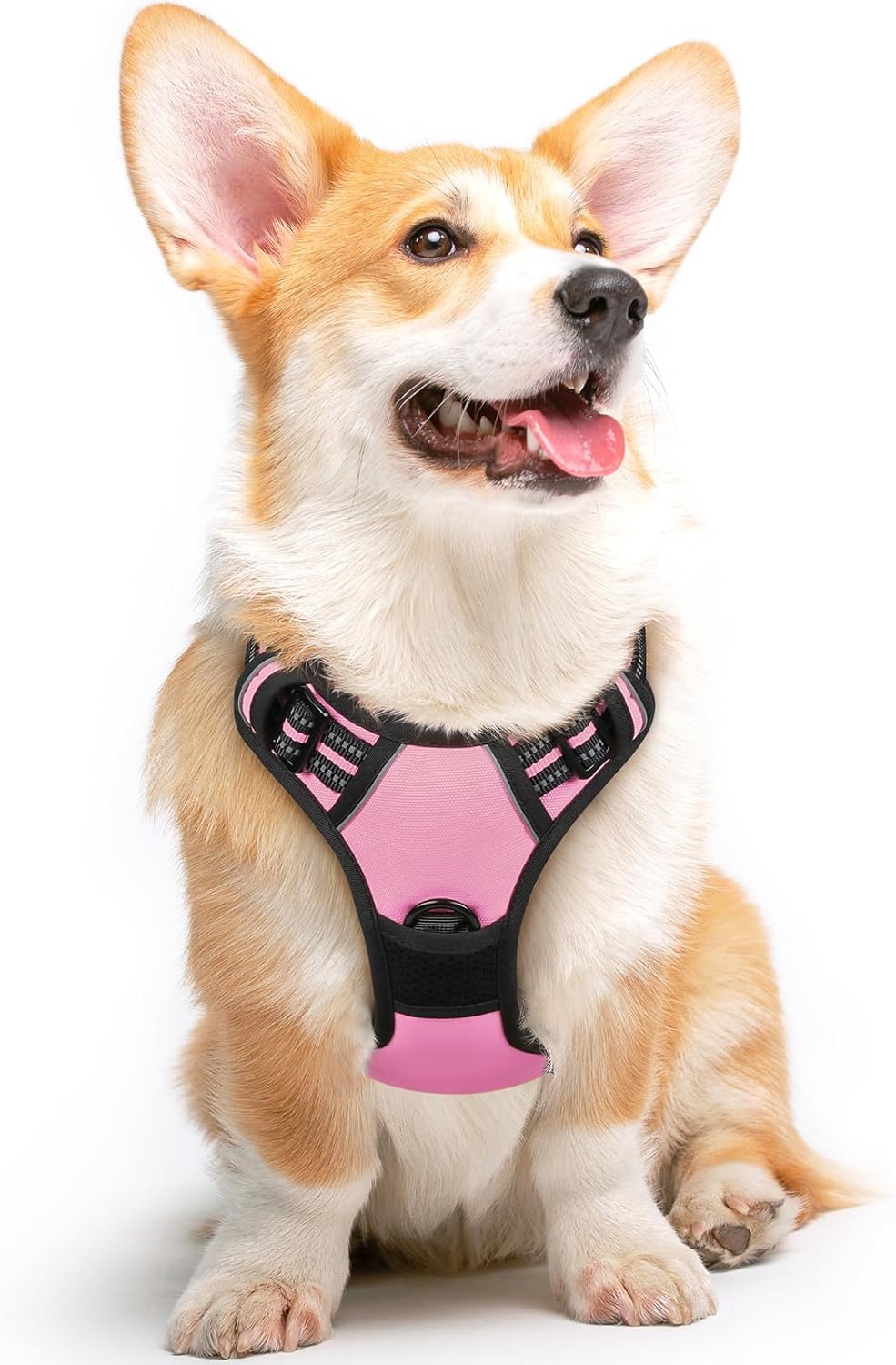 Eagloo Dog Harness Medium Sized Dog, No Pull Service Vest with Reflective Strips and Control