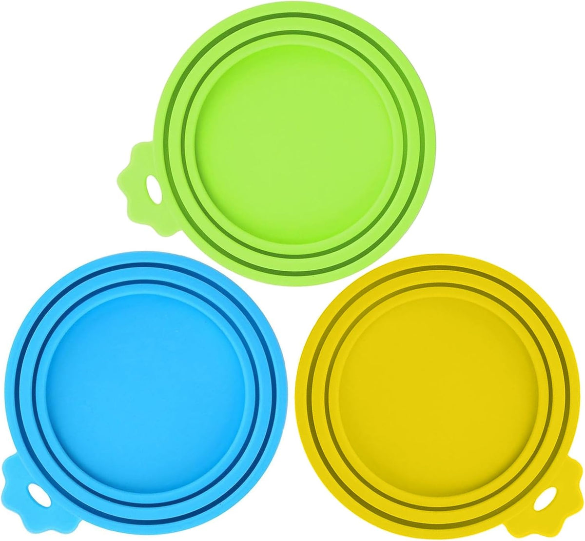3 Pack Pet Food Can Covers, Silicone Universal Can Lids for Dog & Cat Food, BPA Free, One Fit Most