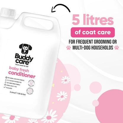 Baby Fresh Dog Conditioner (169.07oz) Made with Aloe Vera, Argan Oil & Pro Vitamin B5 to Detangle