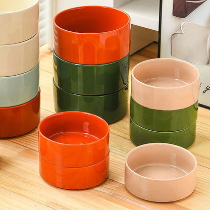 Petygooing Ceramic Dog Bowl Set with Stand,Small Dog Bowls,Cat Dog Food and Water Bowl,Anti -Slip