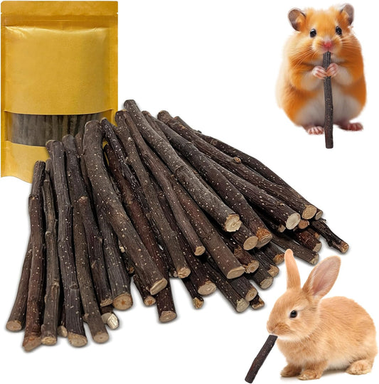 600g Apple Sticks Small Animals Wooden Pet Chew Treats Toys for Guinea Pigs Hamsters Rabbits