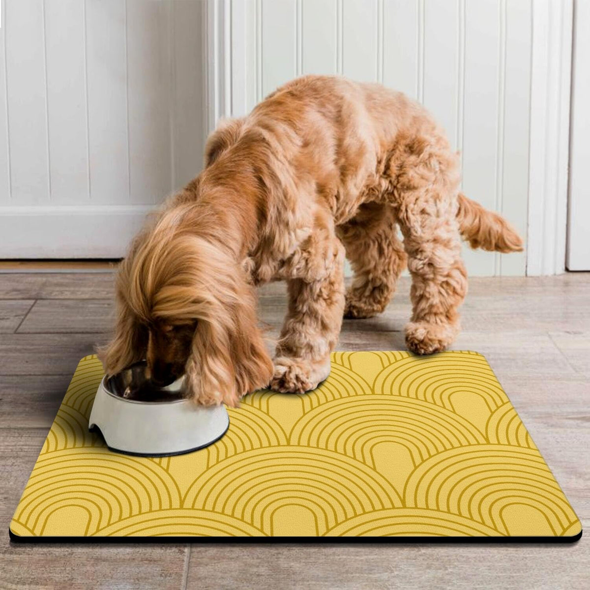 Dog Food Mats for Floors Absorbent, Pet Cat Food Mat - Quick Dry Dog Bowl Mats for Food and Water