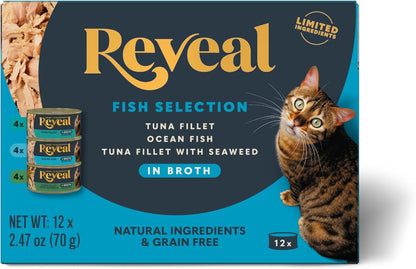 Reveal Natural Wet Canned Cat Food, Limited Ingredient, Grain-Free, Protein with No Artificial