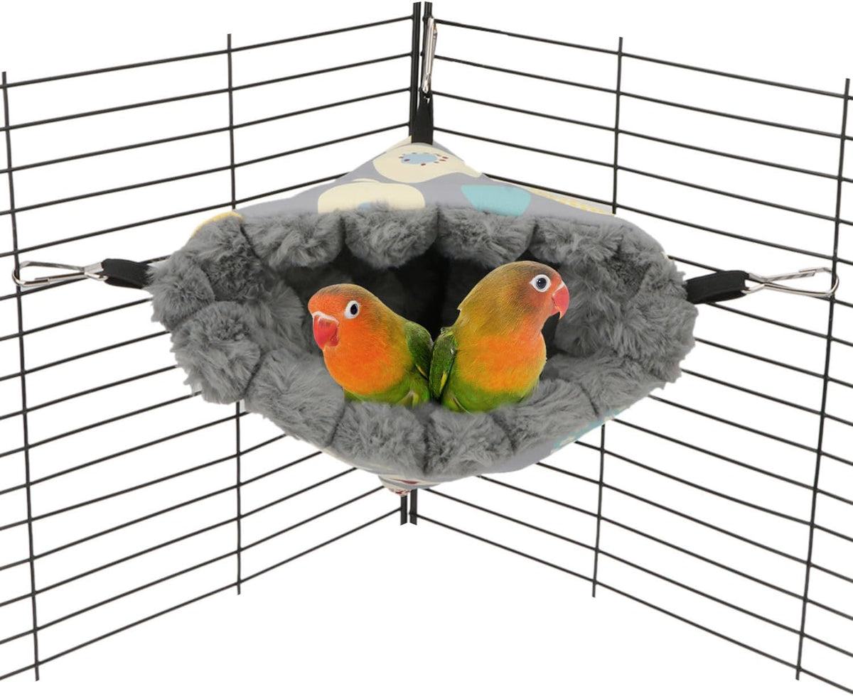 Wontee Bird Nest House Winter Warm Hanging Hammock Bird Bed Snuggle Hut for Parakeets Budgies